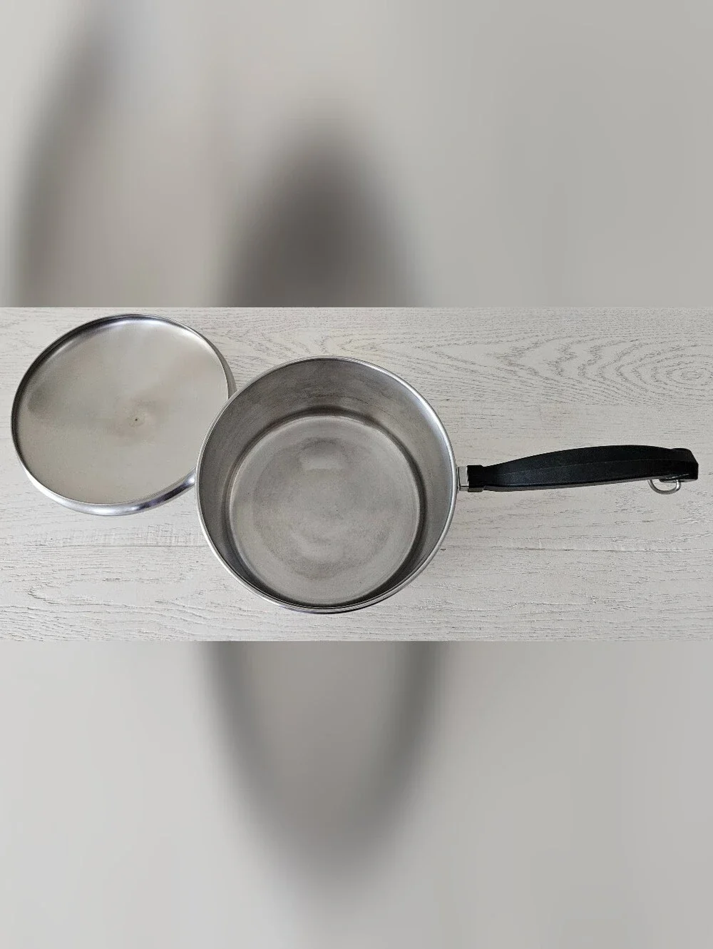 Vintage Farberware 3 Qt Stainless Steel Aluminum Clad Pan Pot w/Lid
